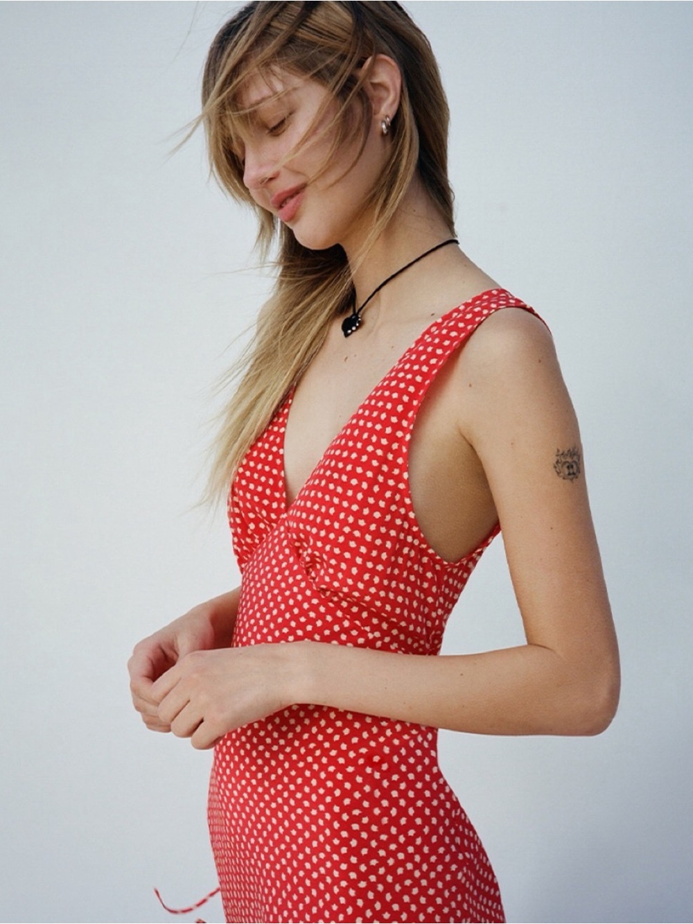 Realisation Par // Stephanie Red Midi Dress